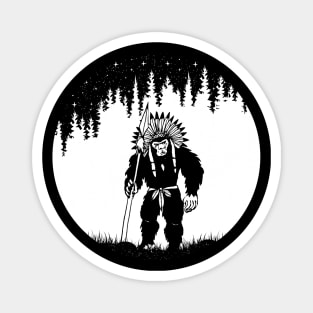 Bigfoot Native American Indian Magnet